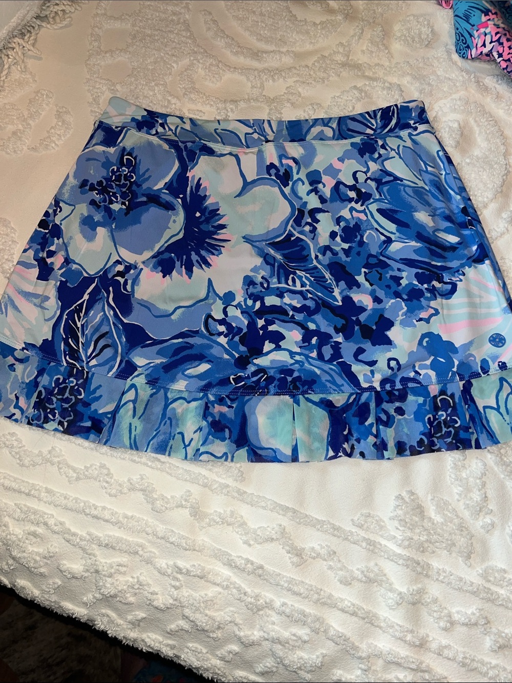 Lilly Pulitzer Blue Floral skirt. Great condition